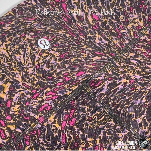 LULULEMON WUNDER TRAIN HR TIGHT 28” TOPOGRAPHY PRINT WOMEN’S SIZE 4 LEGGINGS NWT - Picture 9 of 15